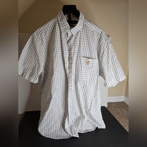 Lauren Ralph Lauren White and Blue Plaid Shirt